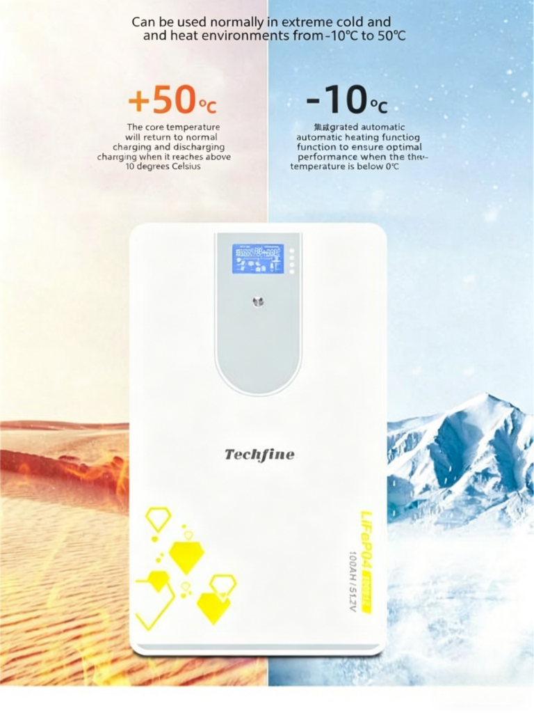 Wall Mounted Lithium Battery Temperature Performance Image