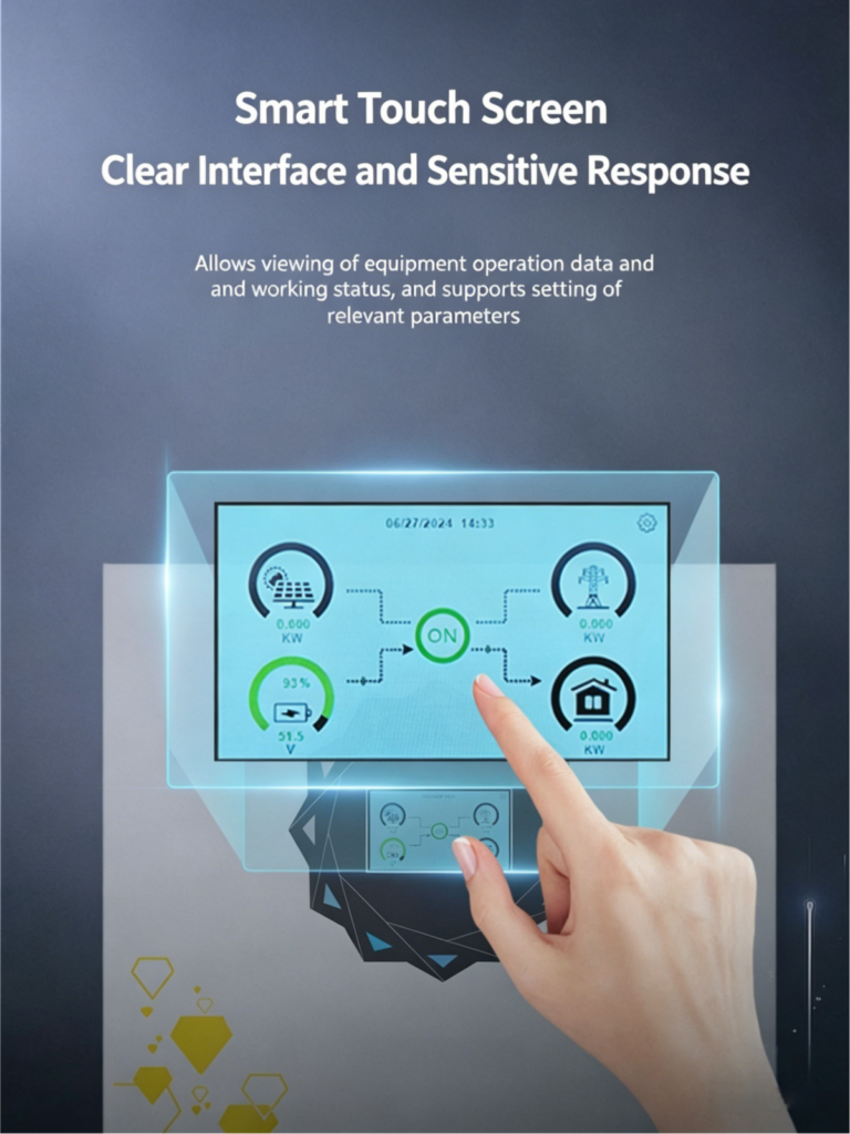 Touch Screen Hybrid Solar Inverter Key Feature Image 1