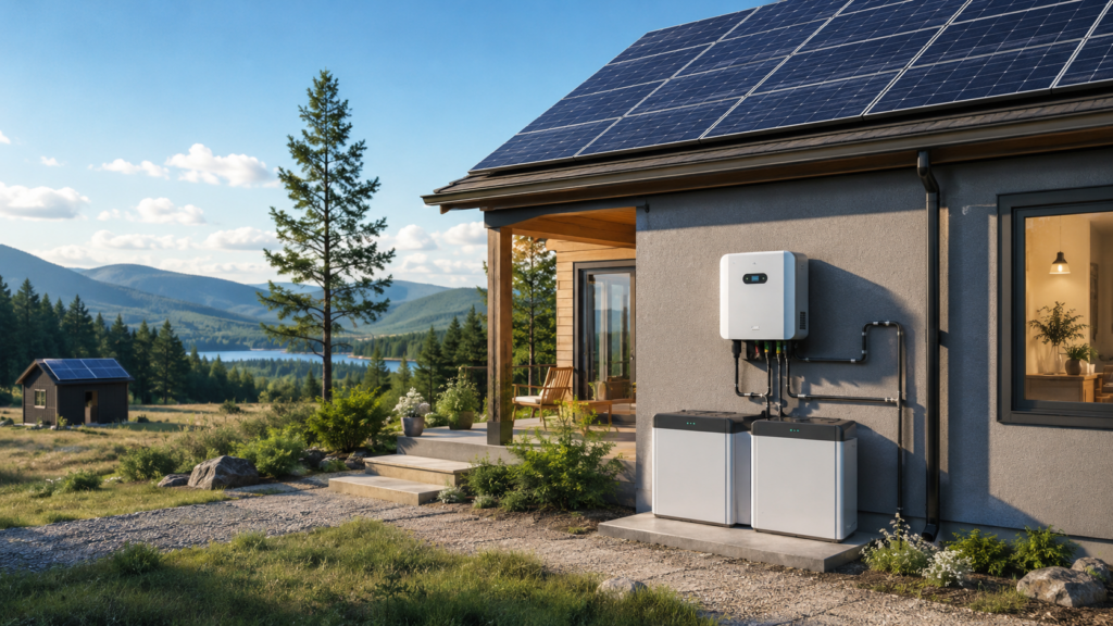 Off-grid solar inverter used in residential and remote applications