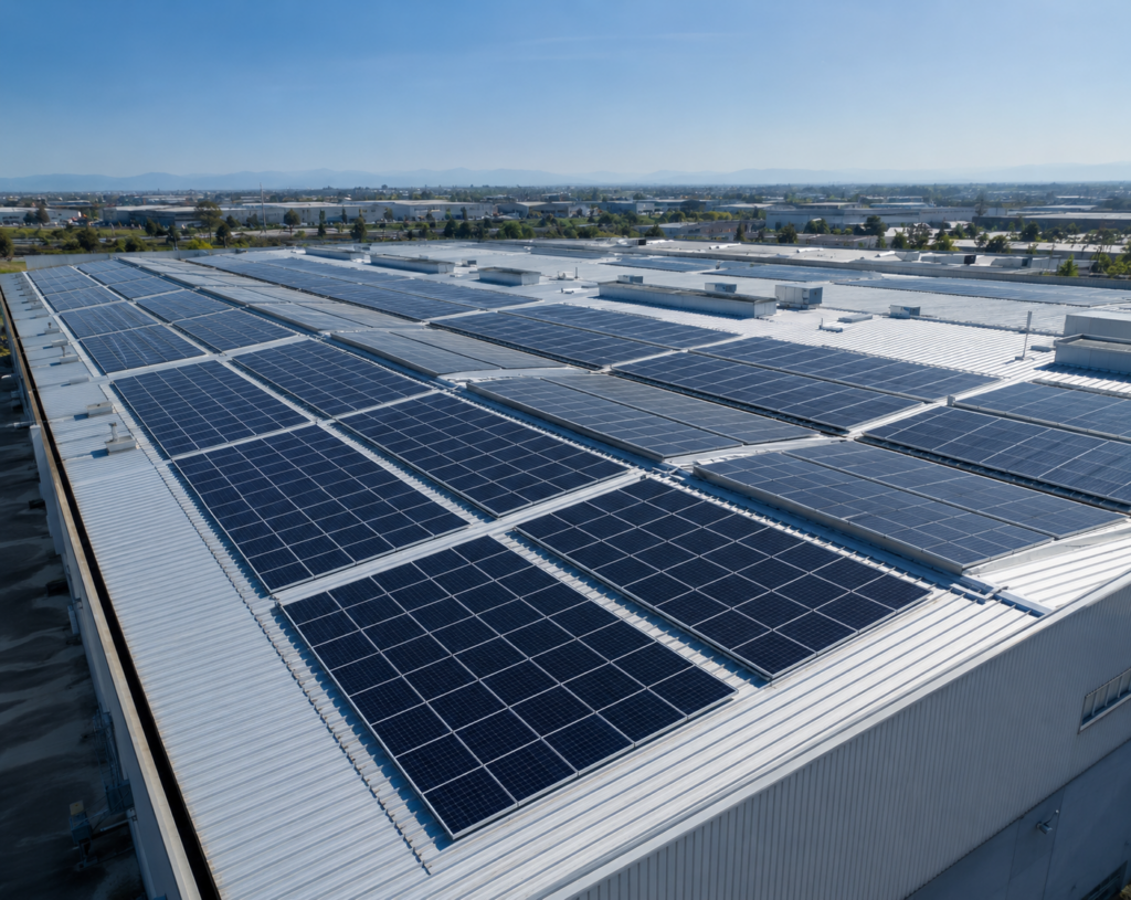 High-power solar panels for large-scale solar systems