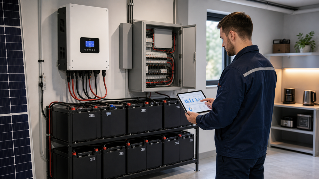 Battery Backup Time Calculation for Solar Systems