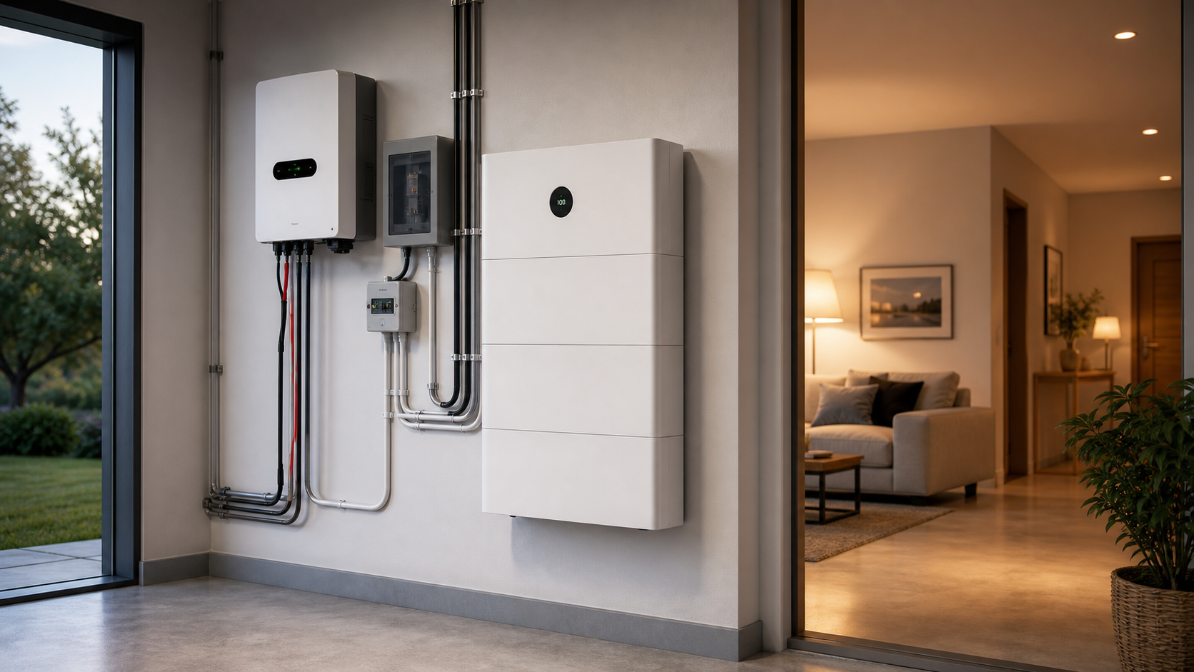 Wall Mounted Lithium Battery for Home Backup